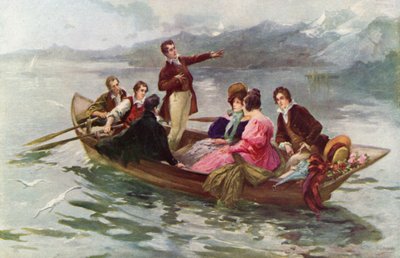 Byron and Shelley on the Lake of Geneva by Vicente de Paredes